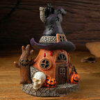 Haunted Magic House 🎃 – Light-Up Resin Halloween Decoration
