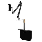 Hidden Lazy Phone Holder – 360° Folding Arm Bedside Mount for Phones & Tablets