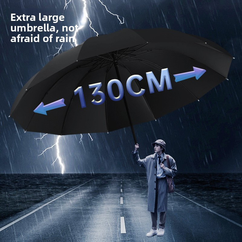 ☂️ MegaShield 130CM Oversized Umbrella – Windproof, Sunproof & Rain-Ready!