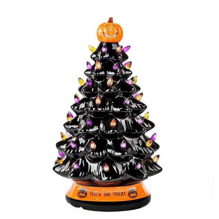 🎃 Glowing Halloween Tree – Light-Up Tabletop Decoration for Spooky Parties & Home Décor
