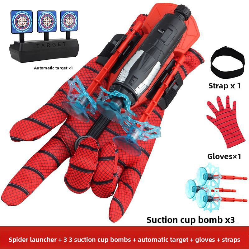 Spider Web Wrist Launcher Toy 🕷️🕸️ – Soft Bullet Blaster for Kids