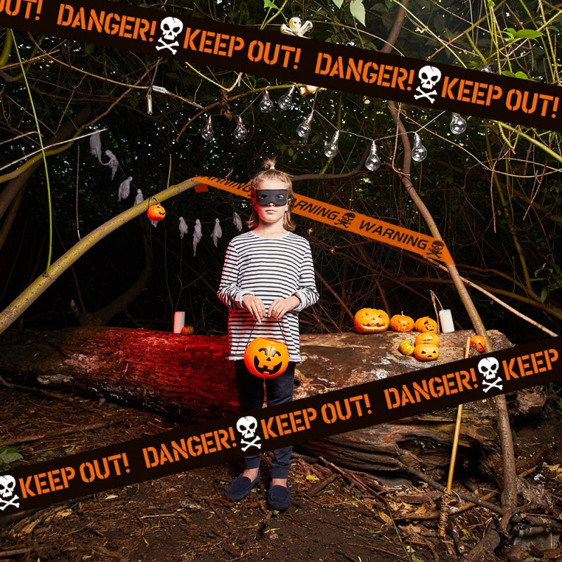 Halloween Decorations,Halloween Caution Tape,Halloween Tape Bundle Creepy Banner Party Decor | FREE SHIPPING