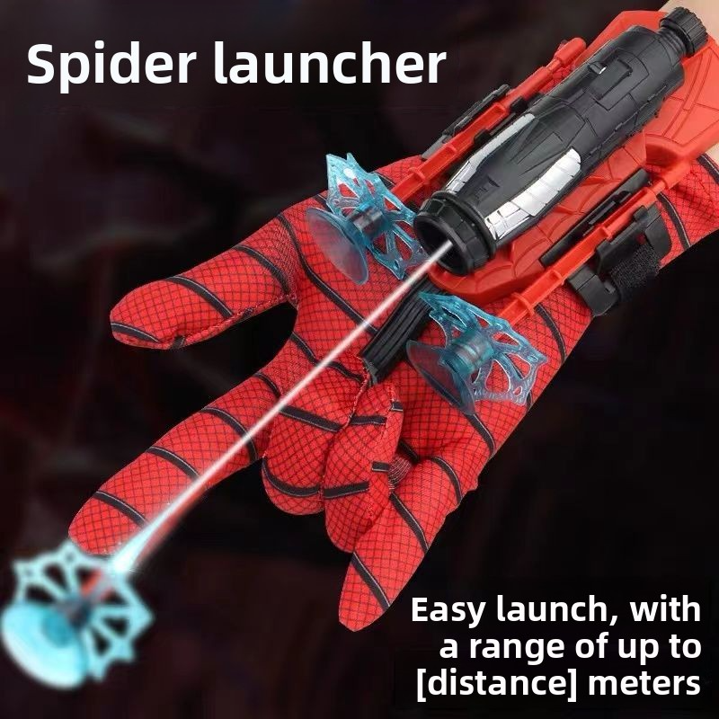 Spider Web Wrist Launcher Toy 🕷️🕸️ – Soft Bullet Blaster for Kids