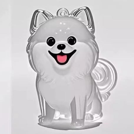 Pet Hair Memory Capsule – Keepsake Keychain in Cat & Dog Shapes