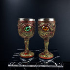 Dragon’s Fury Mug 🐉🔥 – Fantasy Resin Stainless Steel Coffee & Wine Goblet