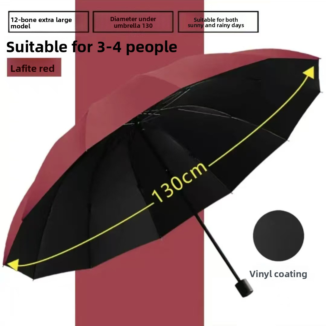 ☂️ MegaShield 130CM Oversized Umbrella – Windproof, Sunproof & Rain-Ready!