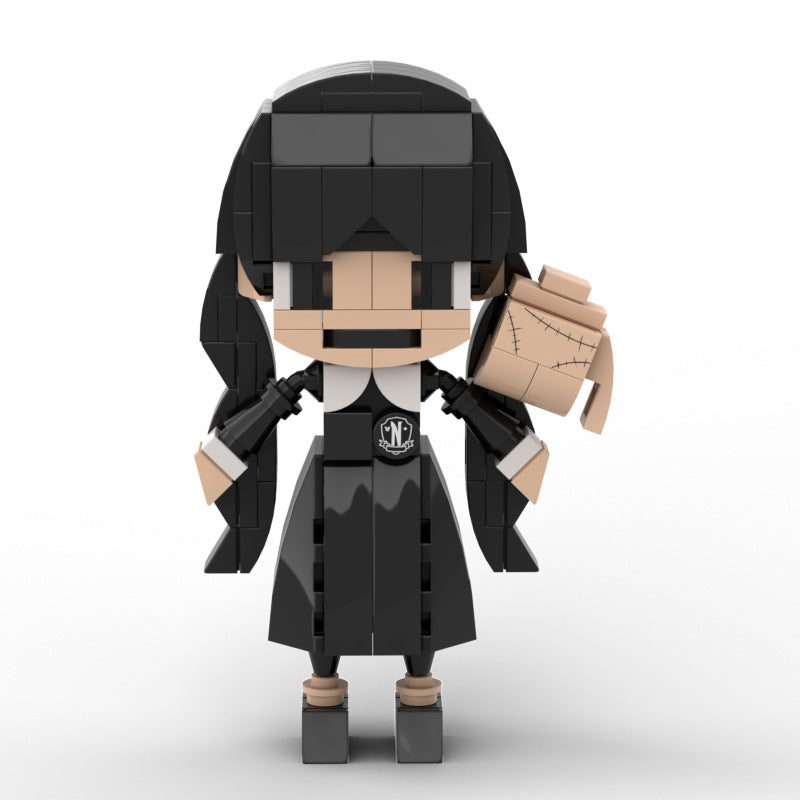 🖤 Wednesday Addams Brick-Style Figure | 56% OFF, FREE SHIPPING
