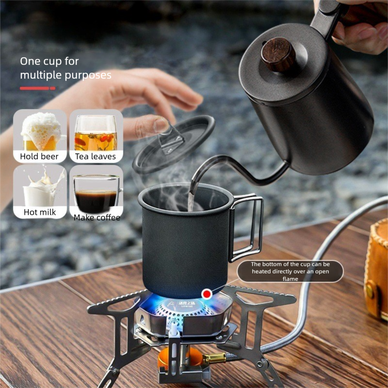 Outdoor Adventure Cup – Fire-Ready, Multi-Use Camping Mug with Anodized Aluminum