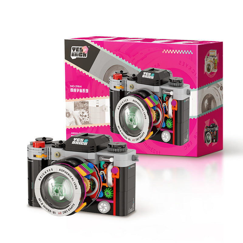 Retro Camera Building Blocks – 1:1 DSLR Puzzle Model Kit for Adults | 50% OFF, FREE SHIPPING