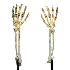 Glowing Skeleton Hands 👻 – 5-in-1 Halloween Lawn Stakes for Spooky Yard Decor