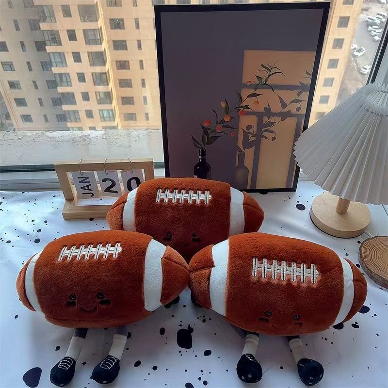 Fun Plush Football 🏈 – Soft Stuffed Sports Toy for Kids