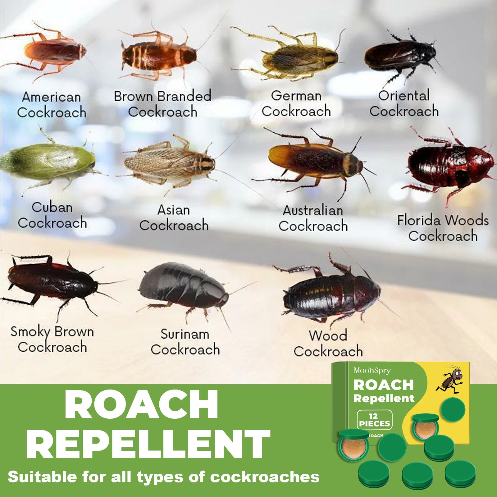 MoonSpry Roach Repellent Kit – Powerful & Hassle-Free Pest Control