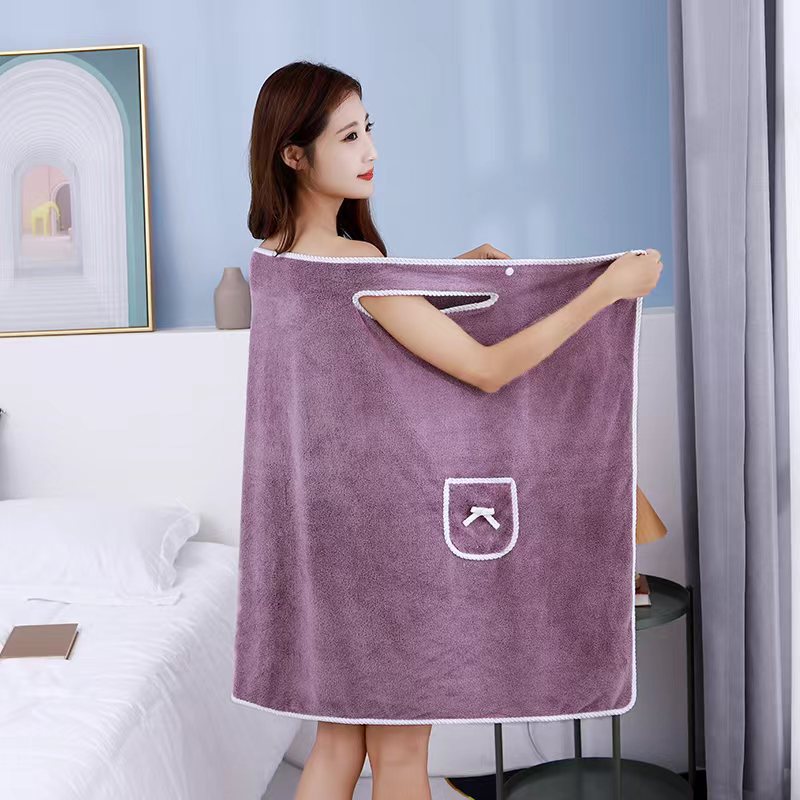 Wearable Bath Towel Dress – A water goddess emerging in grace