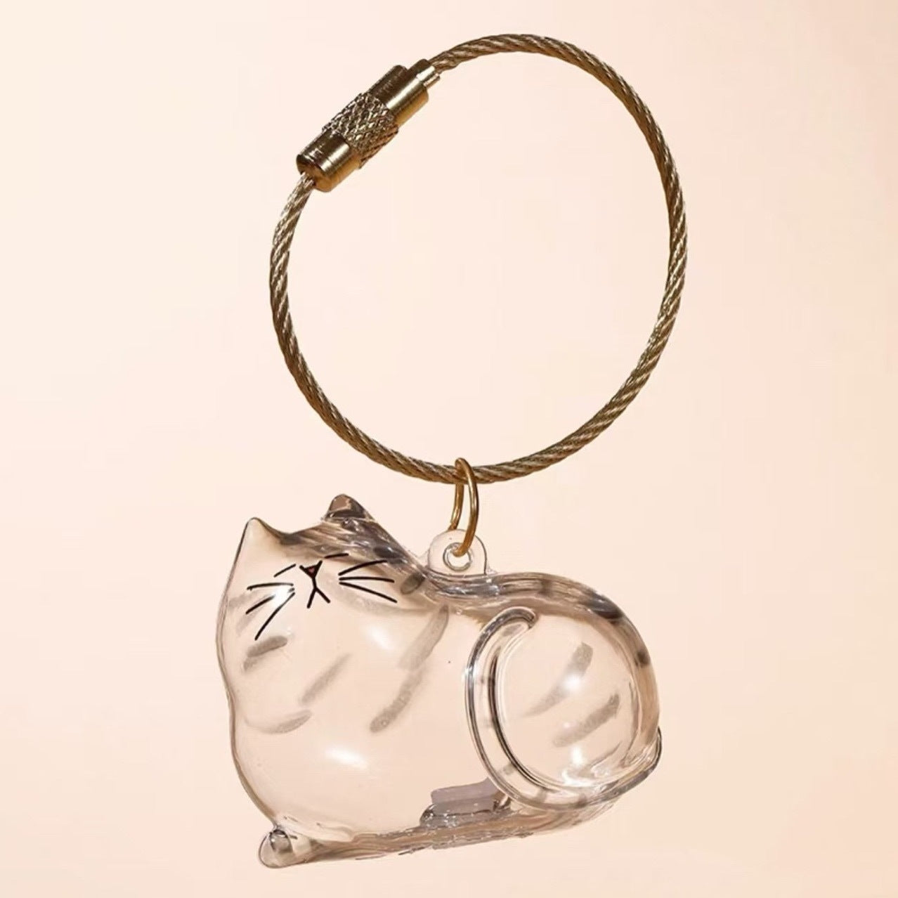 Pet Hair Memory Capsule – Keepsake Keychain in Cat & Dog Shapes