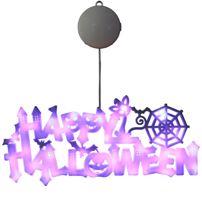 🎃 Happy Halloween LED Letter Lights – Spooky Party Sign Decoration | Hanging String Light