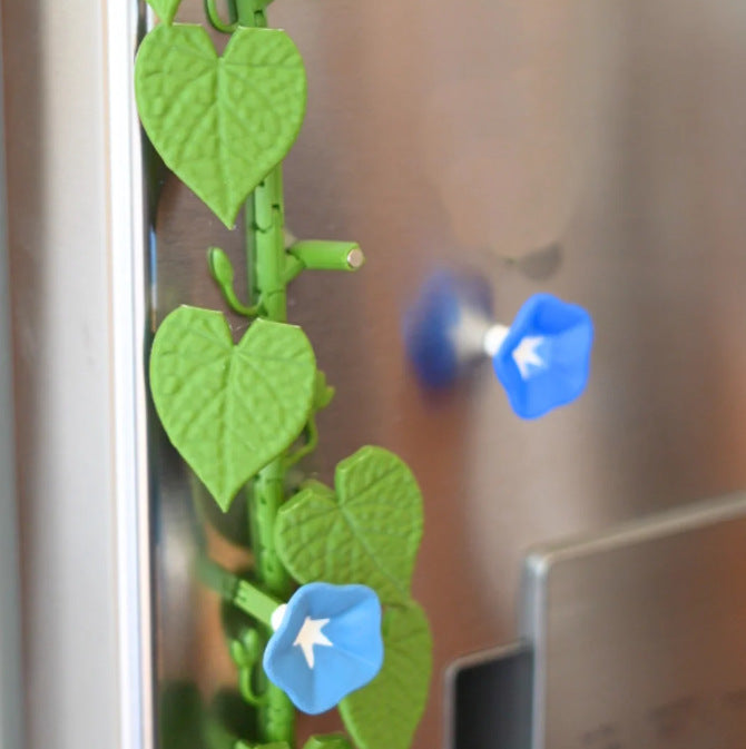 Morning Glory Fridge Magnets 🌸 – Detachable Flower Magnetic Decor