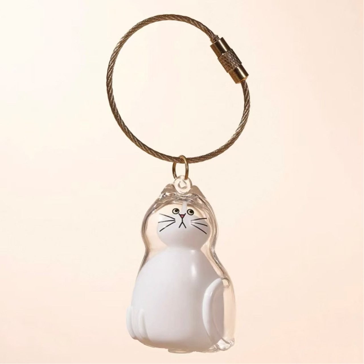 Pet Hair Memory Capsule – Keepsake Keychain in Cat & Dog Shapes