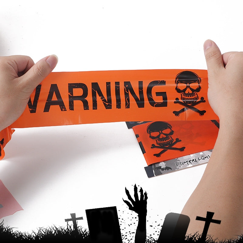 Halloween Decorations,Halloween Caution Tape,Halloween Tape Bundle Creepy Banner Party Decor | FREE SHIPPING