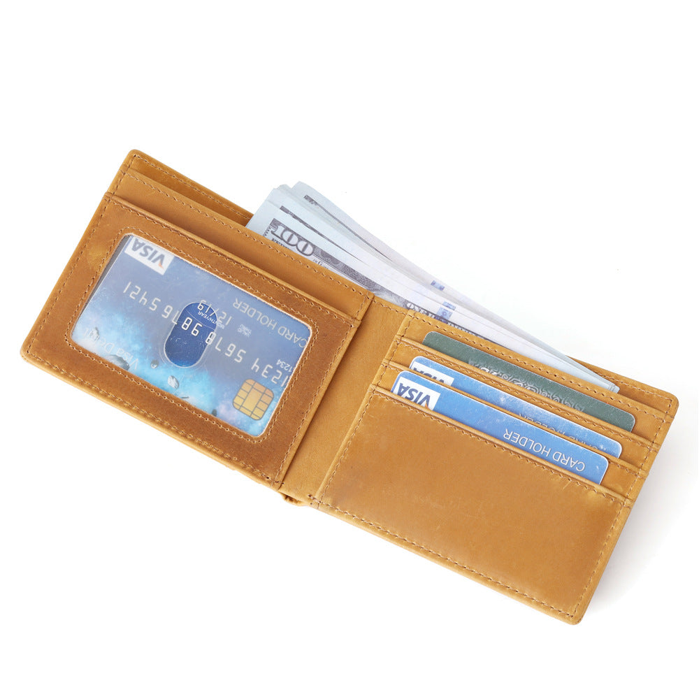 🎄 Genuine Leather Bifold Wallet – The Perfect Christmas Gift