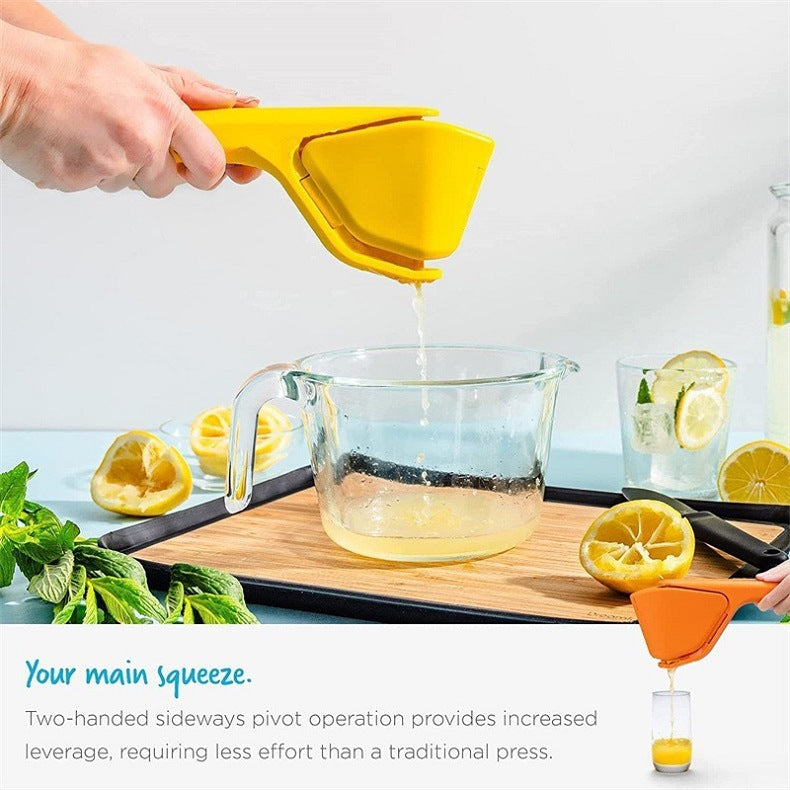 🍋 Easy-to-Squeeze Manual Juicer – Handheld Lemon &amp; Citrus Press | Fresh Juice Anytime