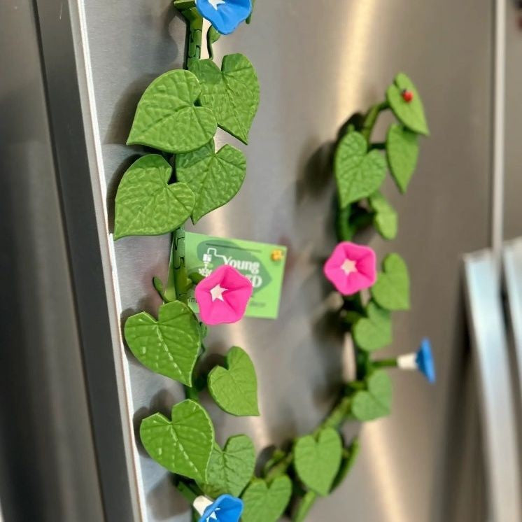 Morning Glory Fridge Magnets 🌸 – Detachable Flower Magnetic Decor