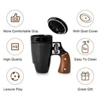 Patriot Revolver Mug – American Flag Cup with Gun Grip Handle