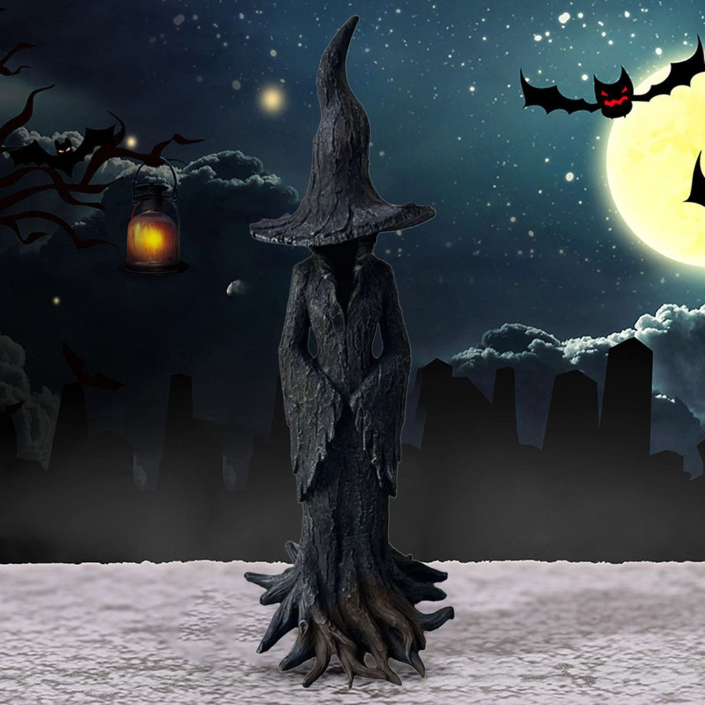 Spooky &amp; Charming – Cracker Barrel Witch Statue 🎃🧙♀️ | 2025 Halloween Resin Decor
