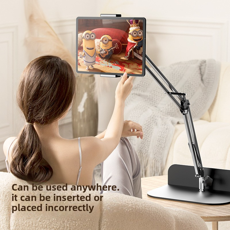 Hidden Lazy Phone Holder – 360° Folding Arm Bedside Mount for Phones & Tablets