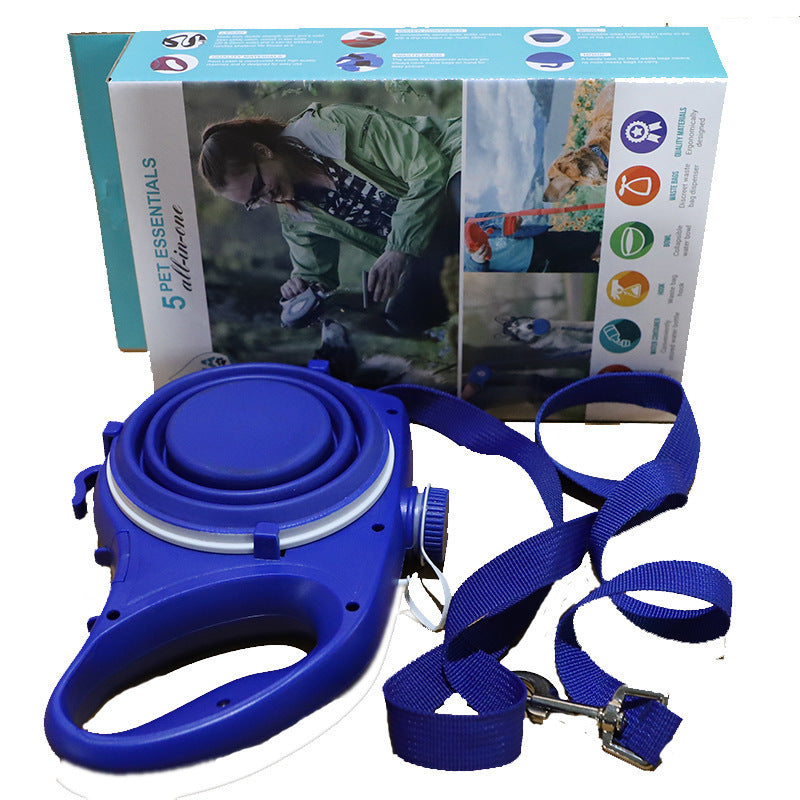 3-in-1 Pet Leash with Water Bottle 💦🐾 – Walk, Hydrate &amp; Clean Up Anywhere!