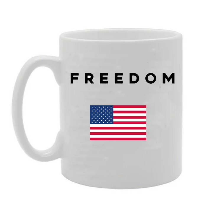 FREEDOM Ceramic Mug – Celebrate Liberty & Strength