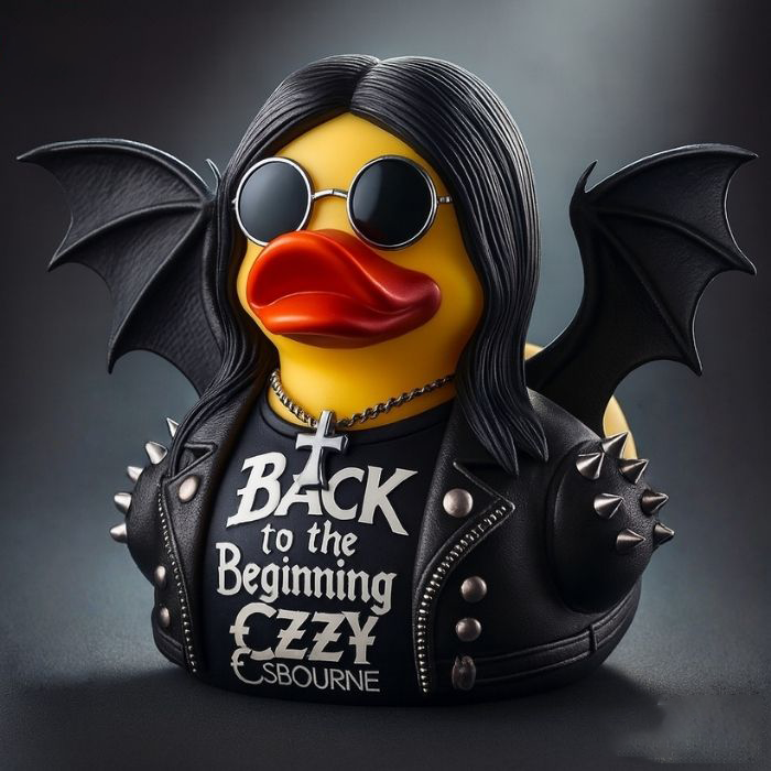 🖤Quack Sabbath Lives On – Ozzy Osbourne Tribute Rubber Duck | Free Shipping