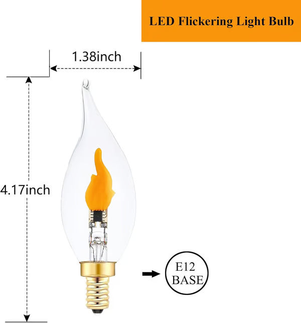 🔥Flame Effect LED Bulb – Flickering Firelight for Porch & Outdoor Décor🔥