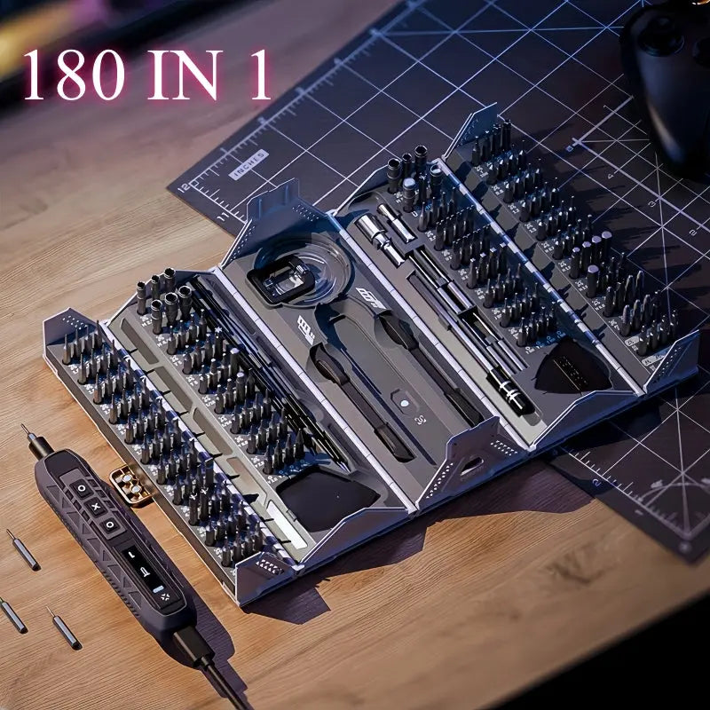 Electric Powered,Multi-Function Screwdriver Tool,180 in 1