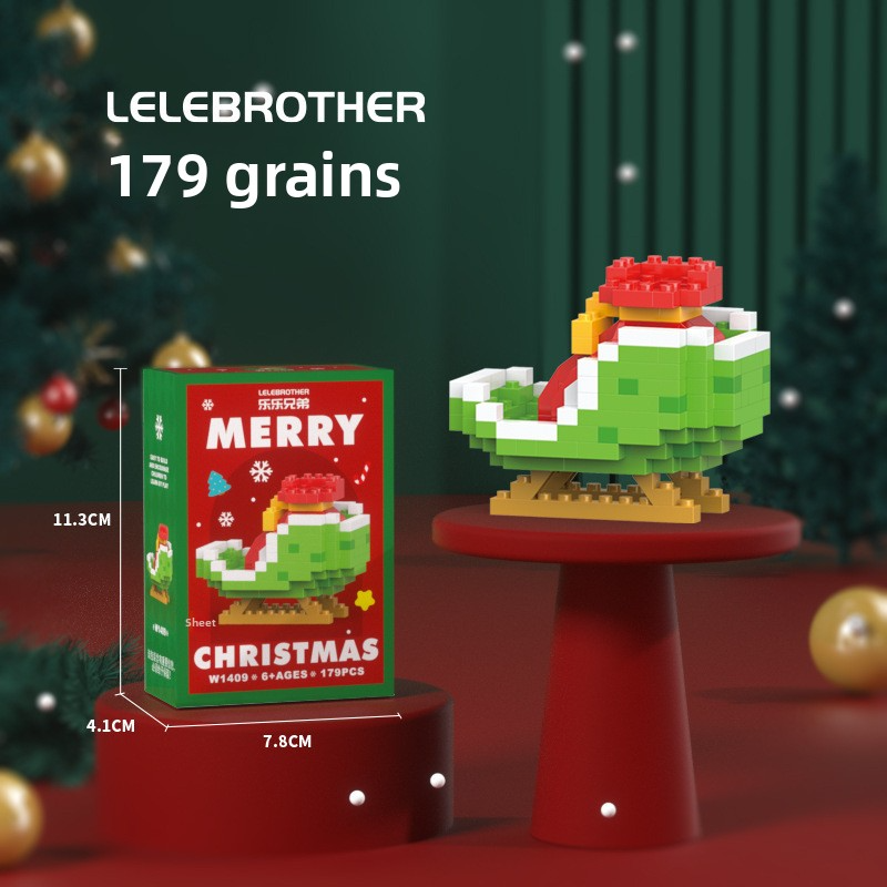 🎄 Mini Christmas Building Block Set – Santa, Snowman & Tree - Holiday DIY Stocking Stuffers (12 Pack) | FREE SHIPPING, 50% OFF