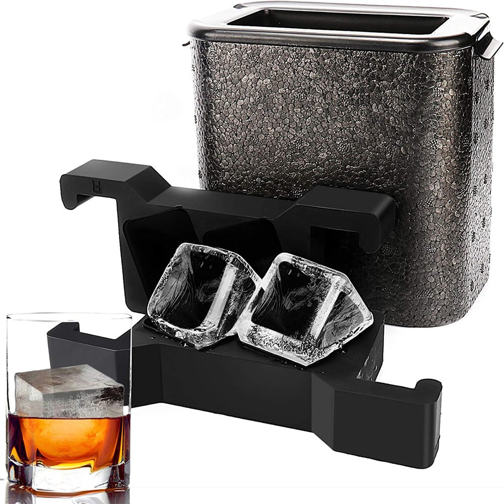 🥃 Premium Silicone 2-Ball Ice Mold – Crystal Clear, No Bubbles | 20%OFF, FREE SHIPPING