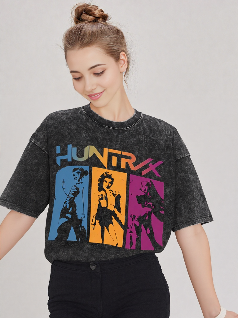 KPop Demon Hunters,HUNTR/X T-Shirt | FREE SHIPPING