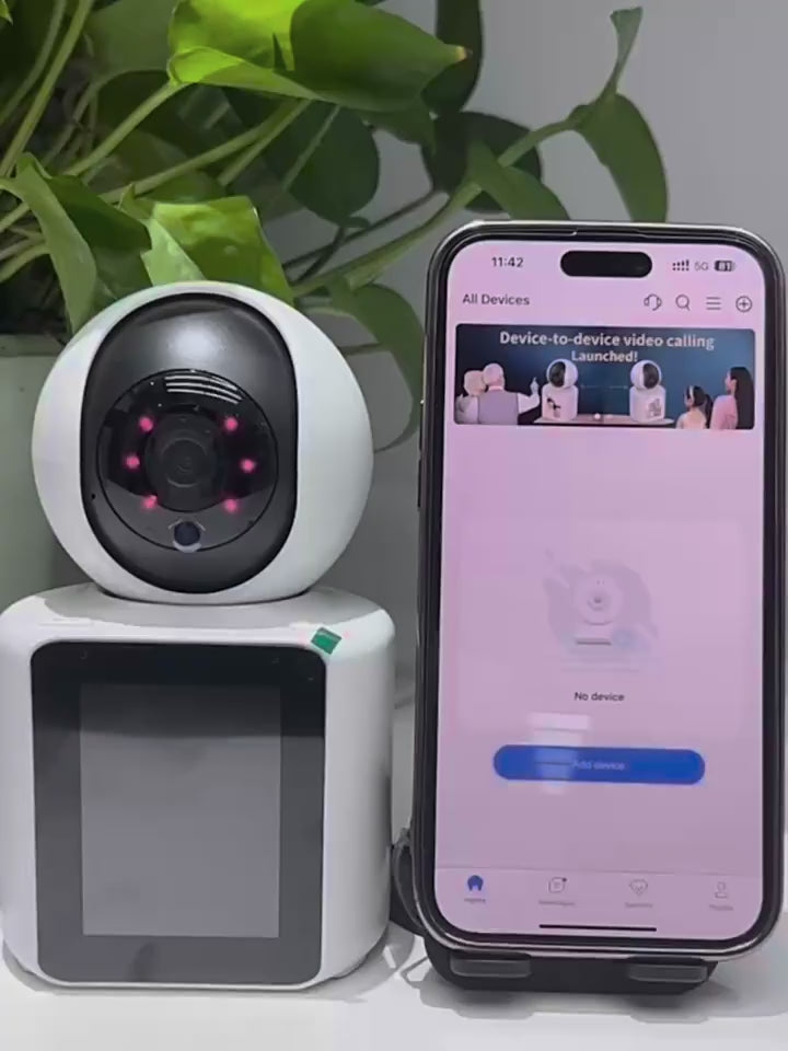 Home video call monitoring camera, two-way video call