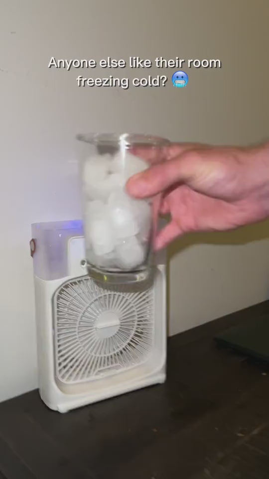 USB Fan, Misting Fan, Mini Evaporative Cooler with LED Light