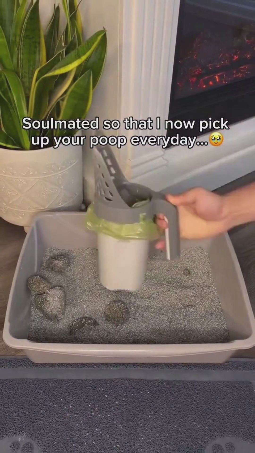 Cat Litter Scooper with Waste Can & Holder – 2-in-1 Portable Cat Poop Shovel | 38% OFF, FREE SHIPPING