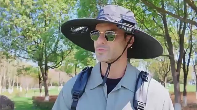 Solar Fan Sun Hat – Hands-Free Cooling, Sun Protection, Dual Power