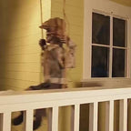 Halloween Electric Glow Decorations: Terrifying Little Girl on a Swing, Clown, and Skeleton | FREE SHIPPING
