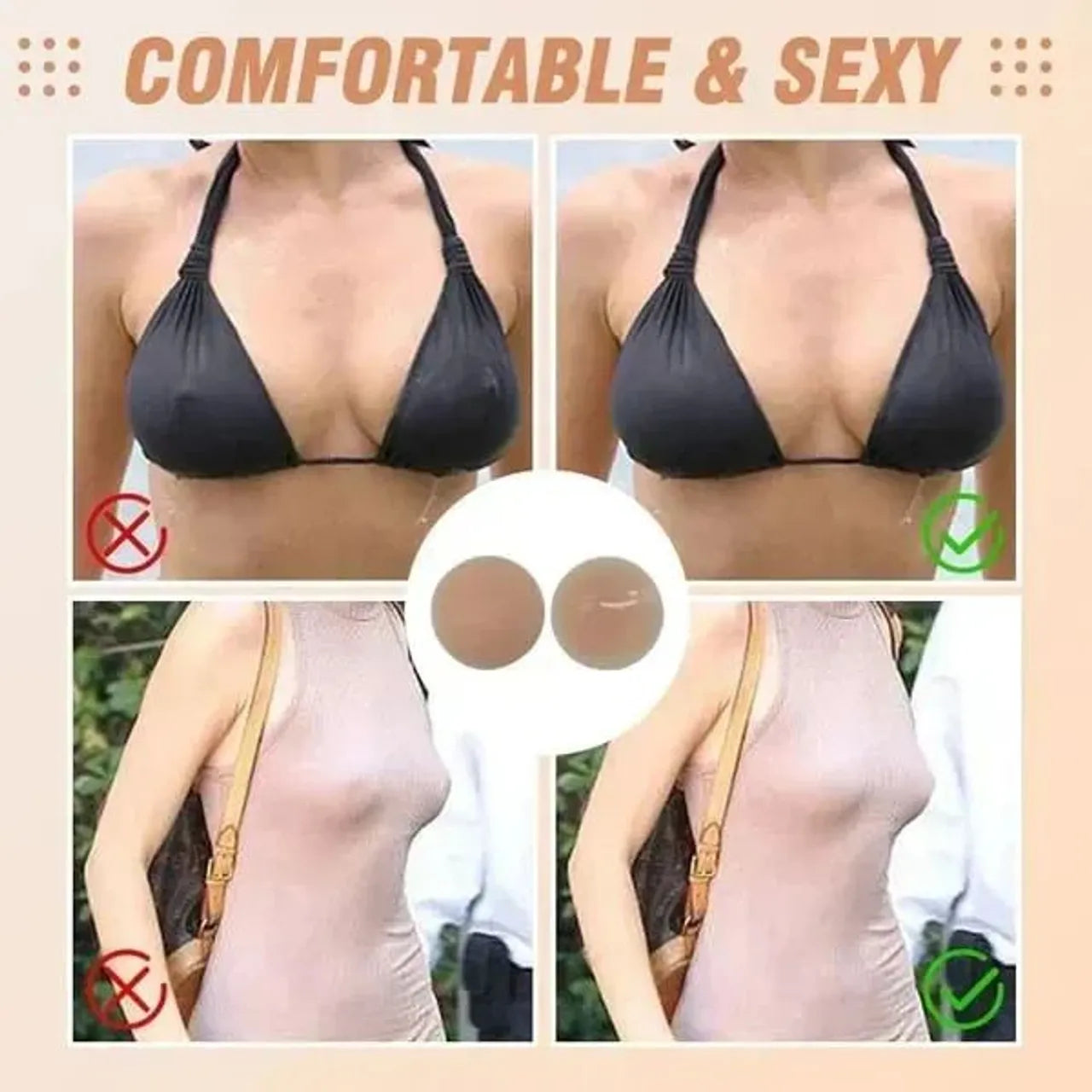 ✨ Invisible Silicone Nipple Covers – Reusable, Latex-Free, Wedding-Friendly | 43% OFF, FREE SHIPPING